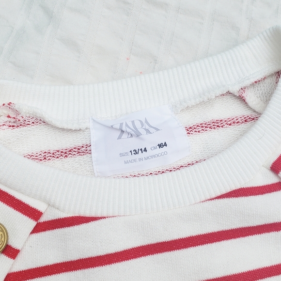 Zara Red Striped Sweater - Picture 3 of 3
